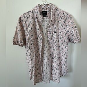 RVCA Red/White/Black Short Sleeve Shirt